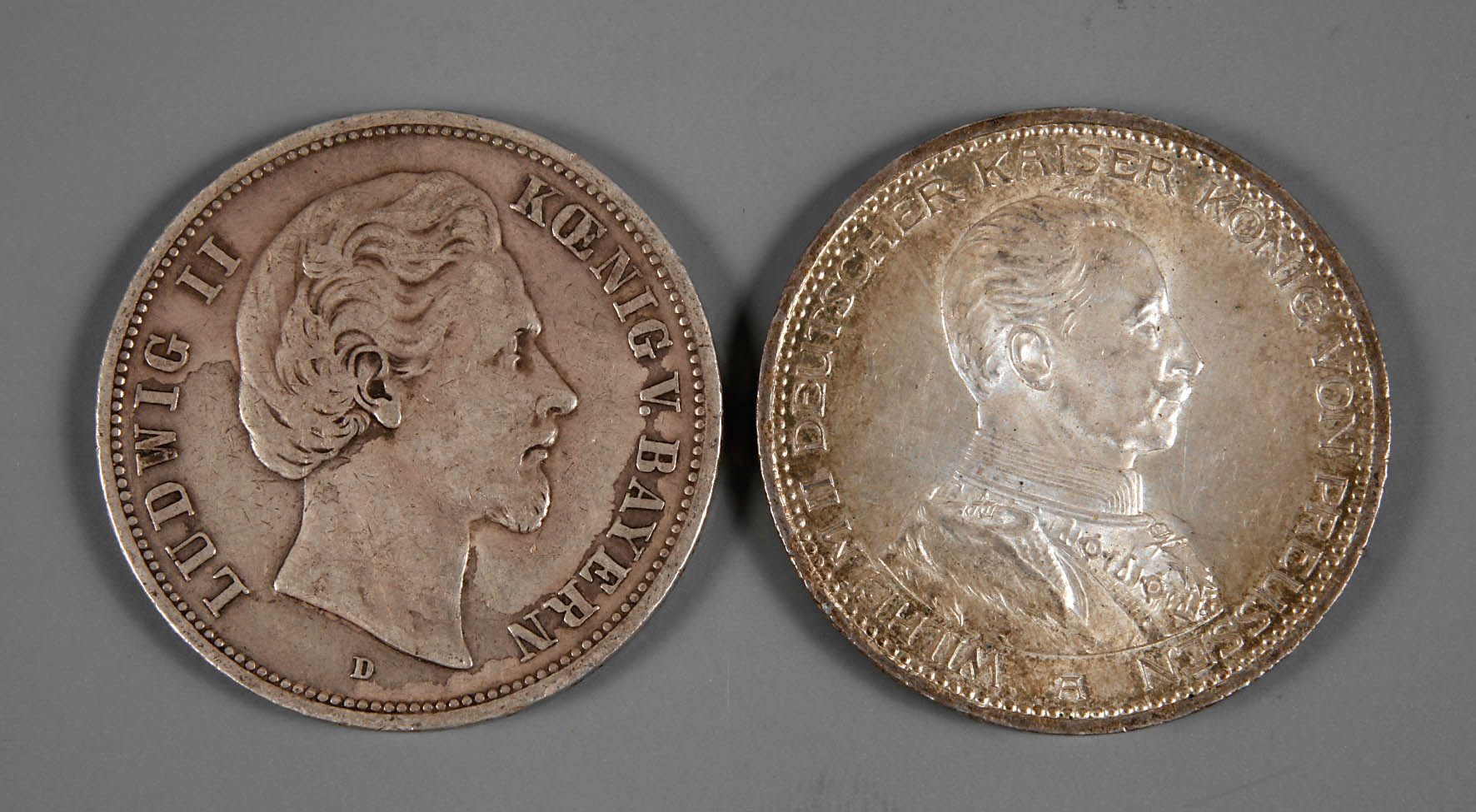 Zwei Münzen Deutsches Reich