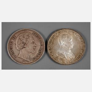 Zwei Münzen Deutsches Reich