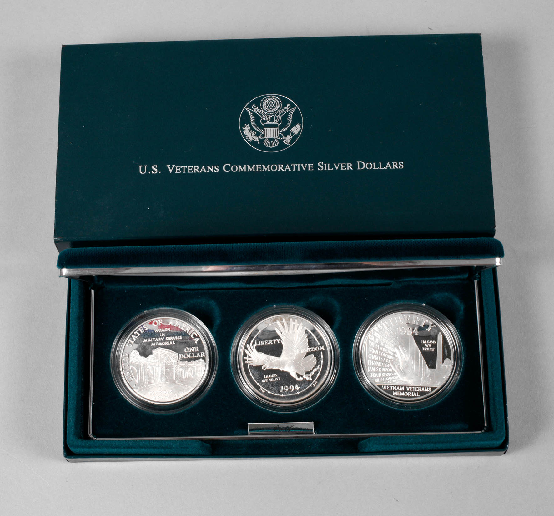 Drei Silberdollar USA