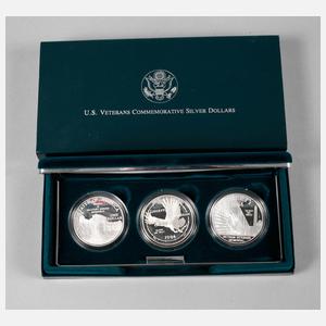 Drei Silberdollar USA