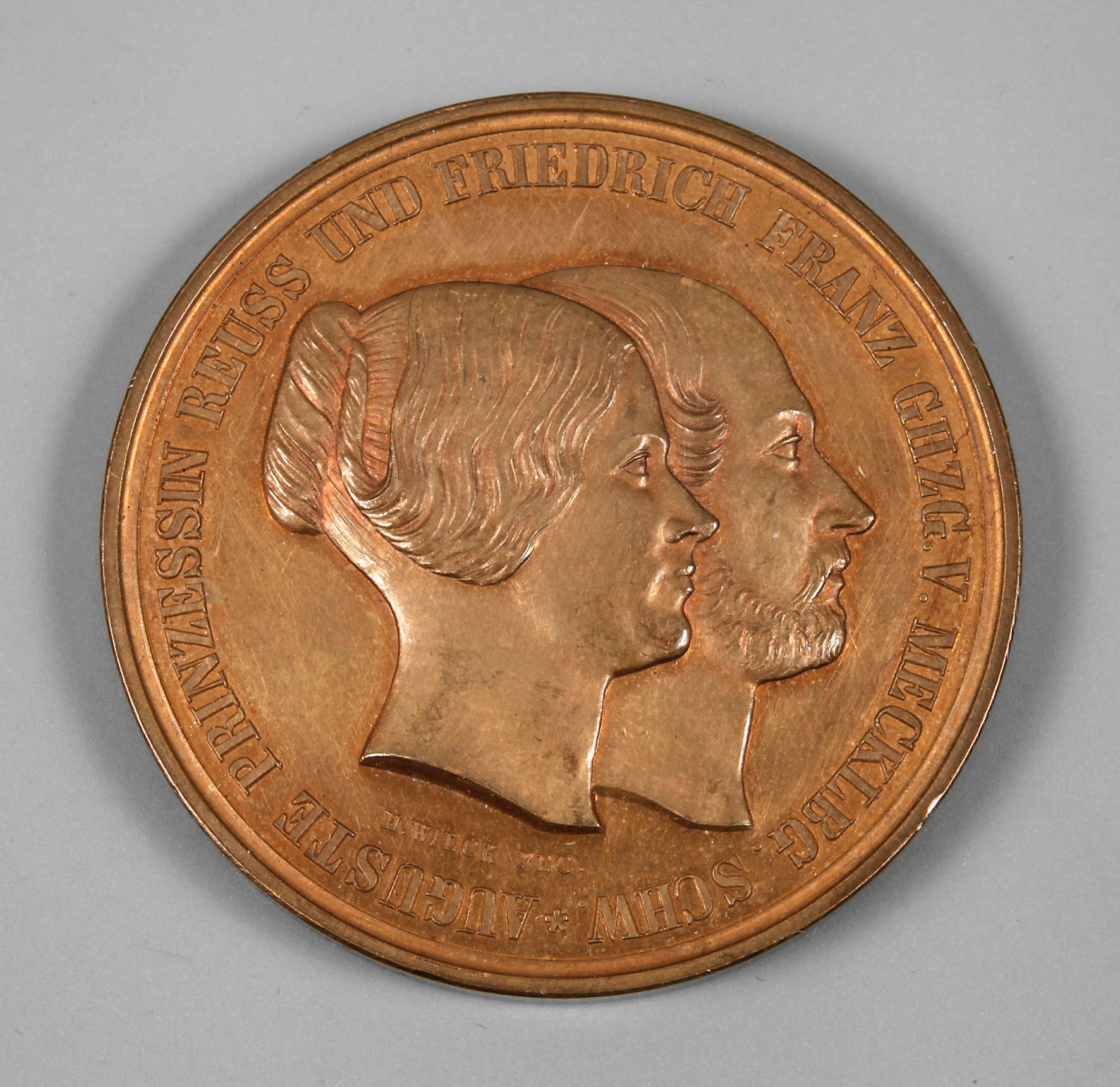 Kupfermedaille Reuß