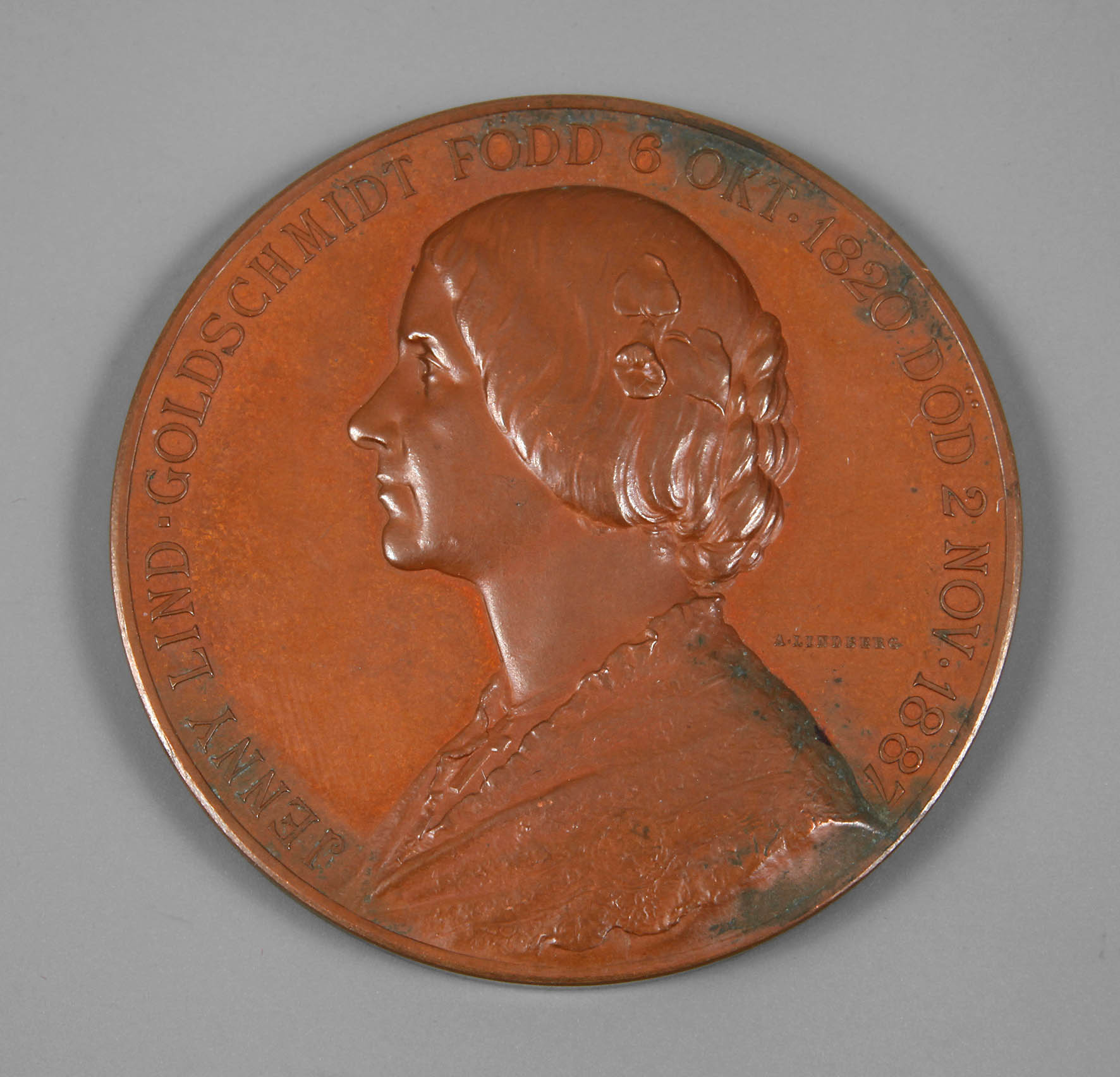 Kupfermedaille Jenny Lind-Goldschmidt
