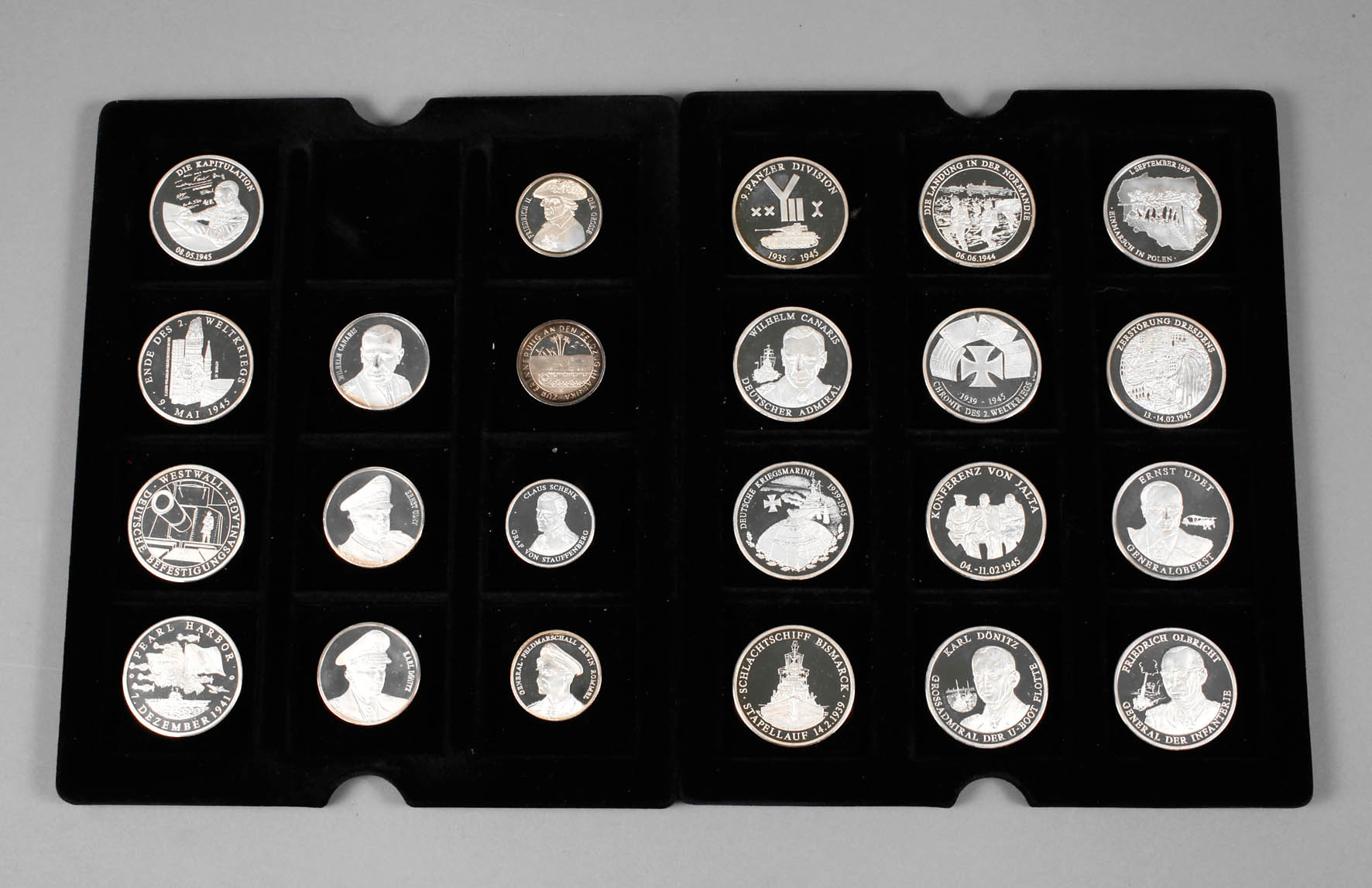 Sammlung Feinsilbermedaillen – Chronik des 2. Weltkrieg