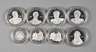 Acht Silbermedaillen Deutsche Könige