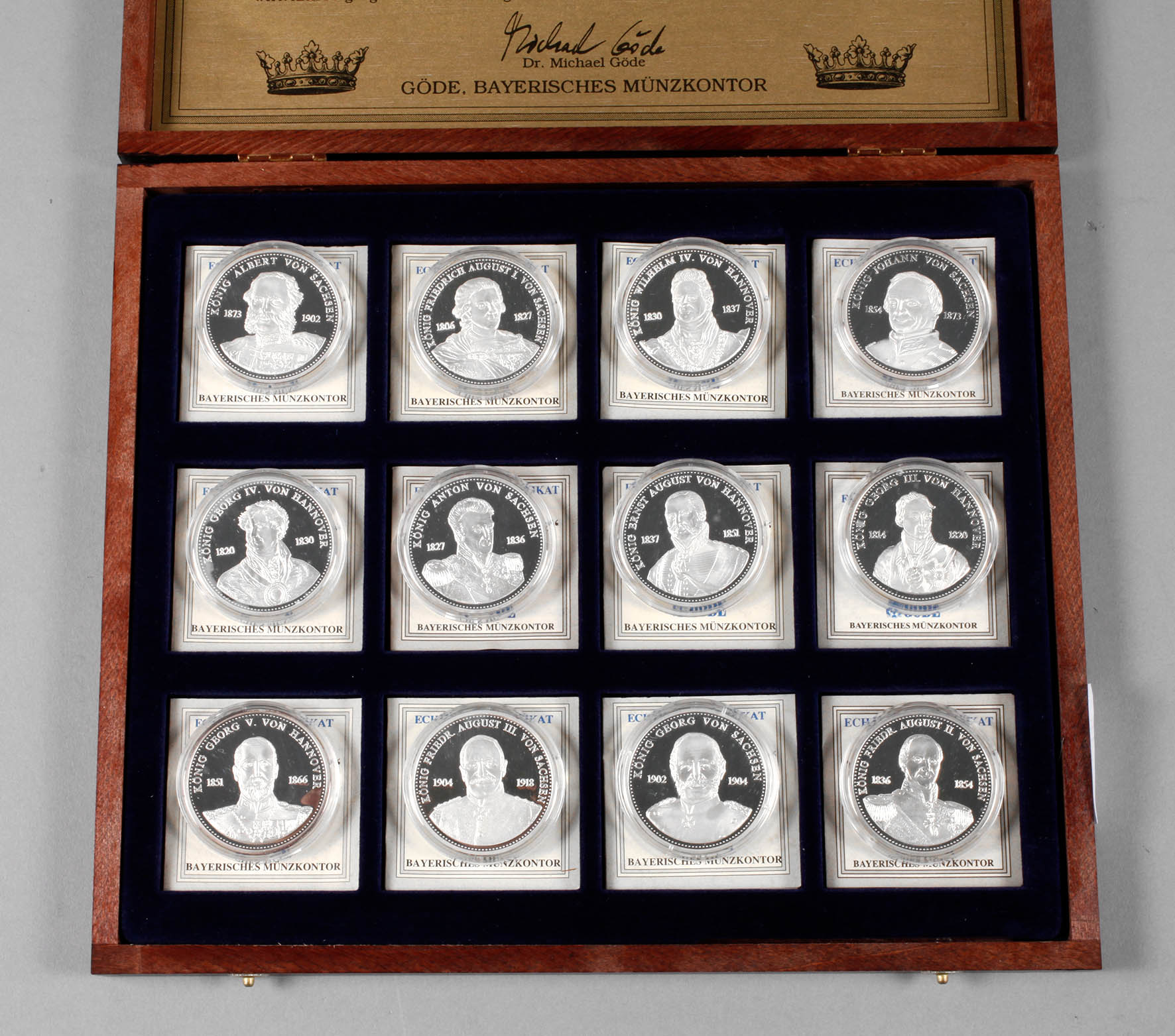 Sammlung Silbermedaillen Deutsche Könige