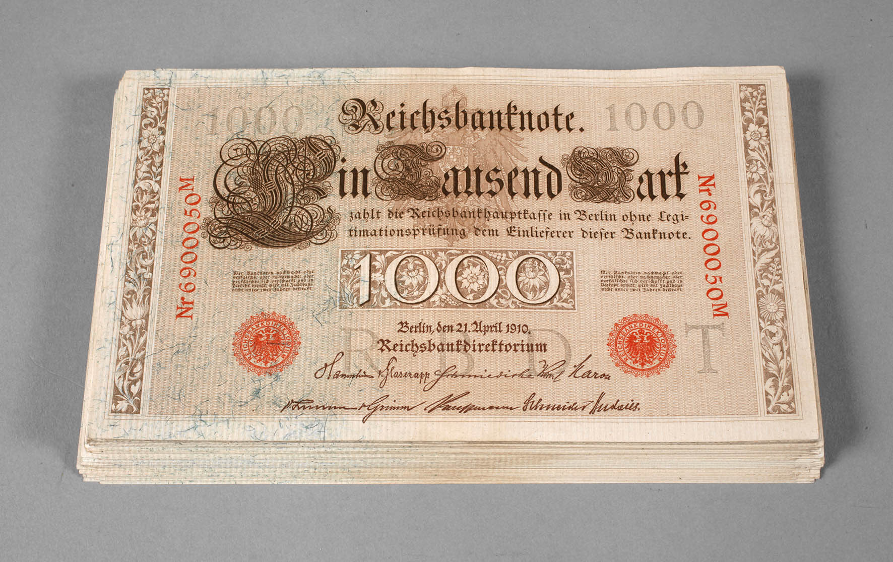Bündel Reichsbanknoten