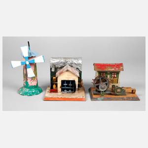 Konvolut Antriebsmodelle als Mühlen