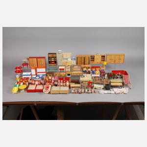 Großes Puppenhaus mit Zubehör