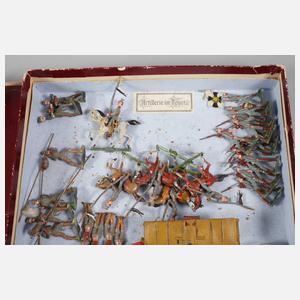 Josef Bischoff Zinnsoldaten ”Artillerie im Feuer”