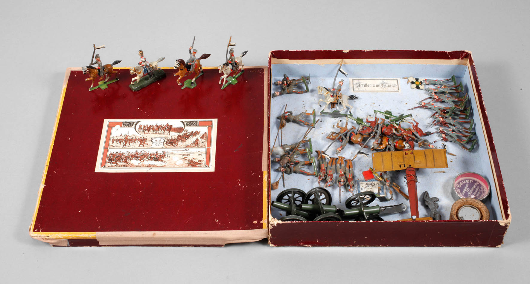 Josef Bischoff Zinnsoldaten ”Artillerie im Feuer”