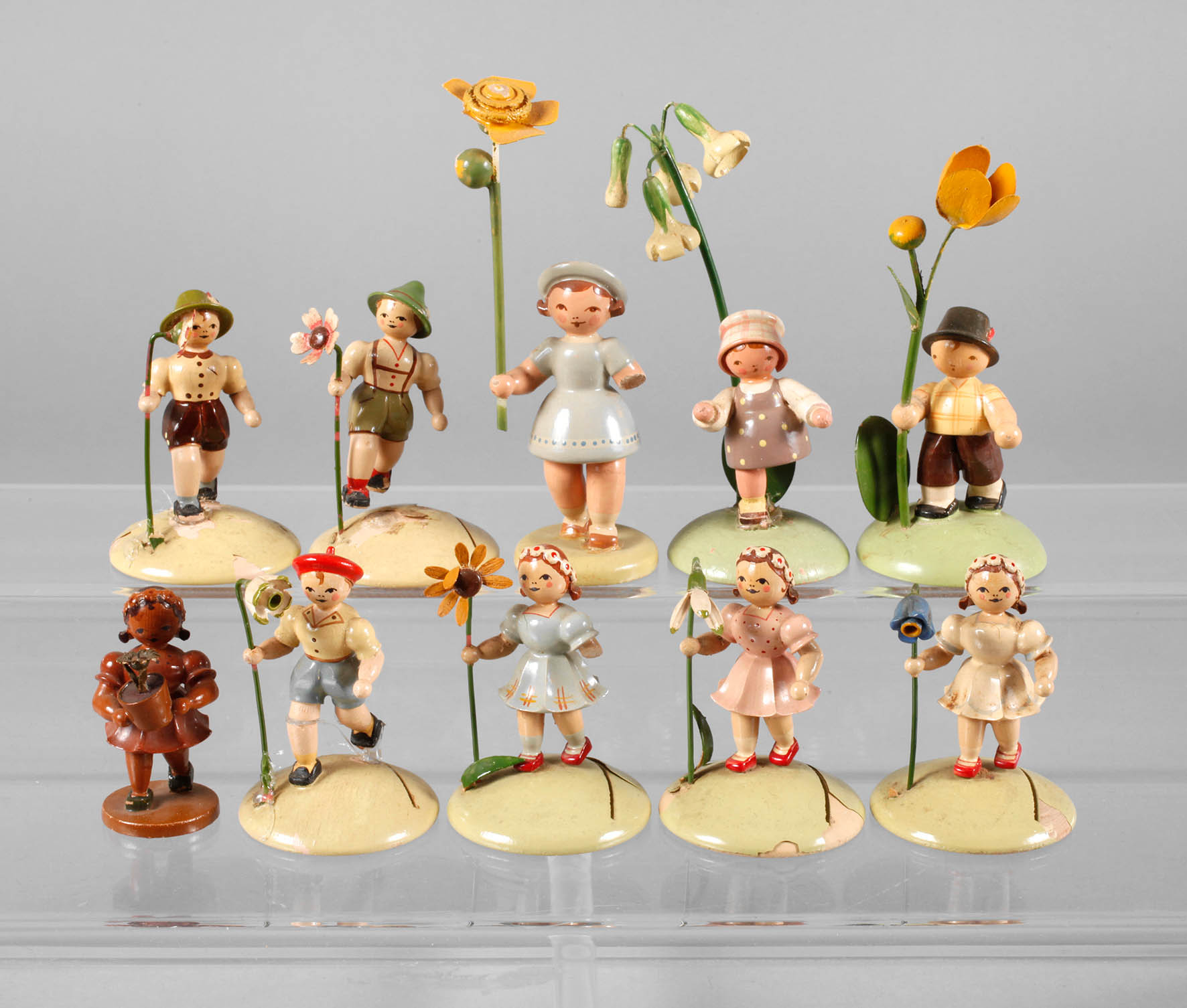 Konvolut Blumenkinder Erzgebirge