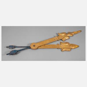 Paar barocke Turmuhrzeiger