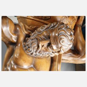 Übergroße Figurenuhr