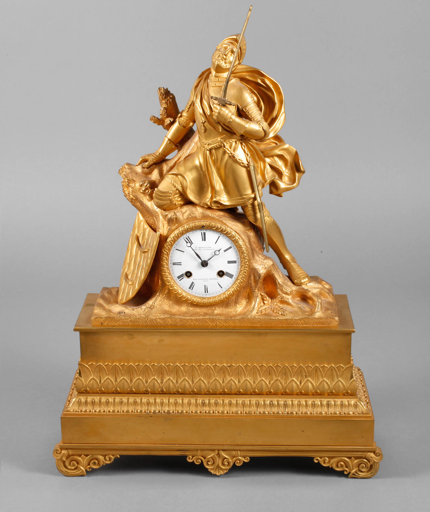 Bronze-Pendule Constantin Louis Detouche