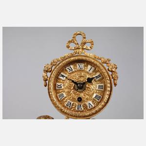 Figürliche Tischuhr Bronze