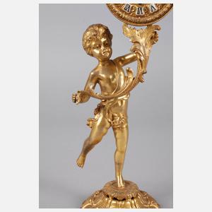 Figürliche Tischuhr Bronze