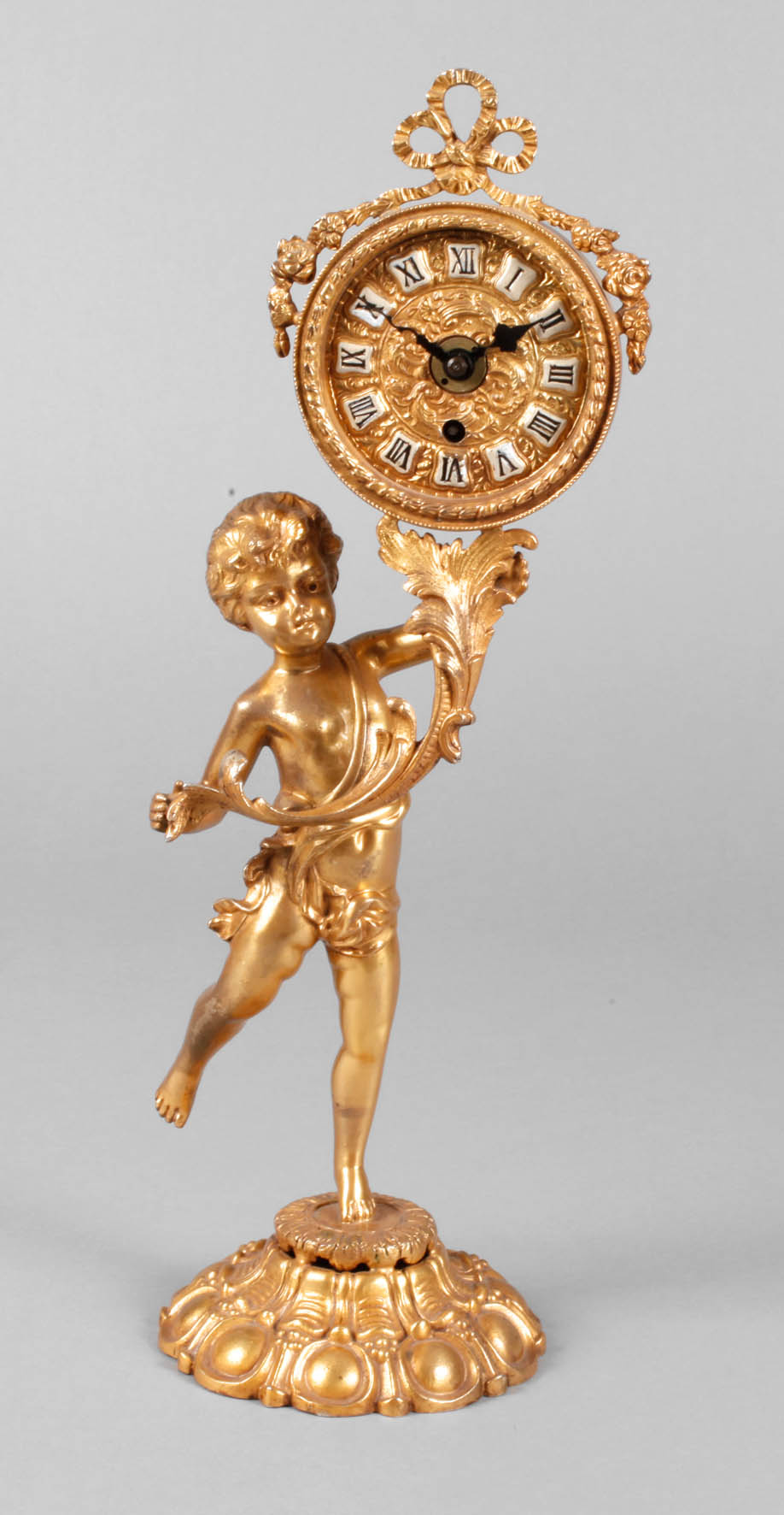 Figürliche Tischuhr Bronze