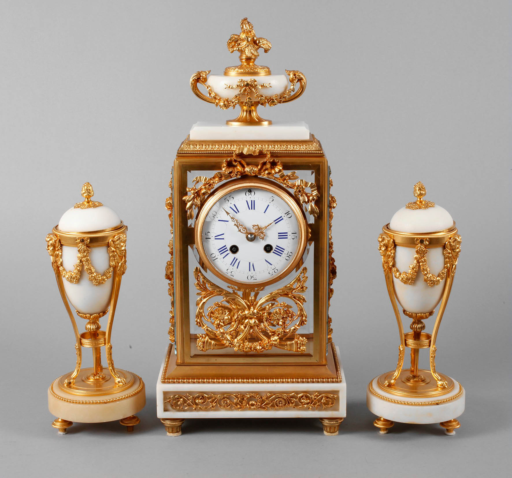 Uhrengarnitur Bronze