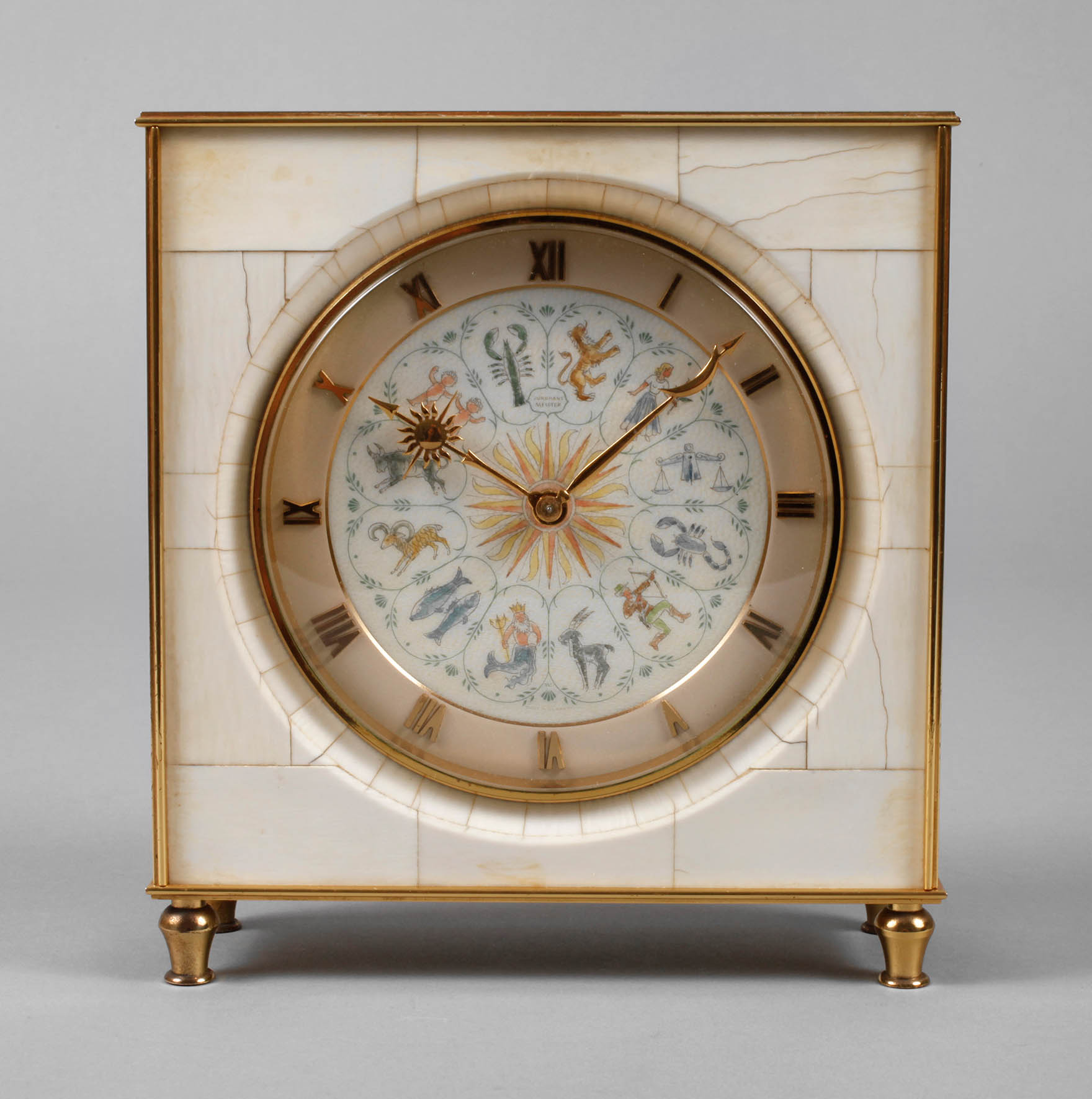 Tischuhr Junghans Elfenbein