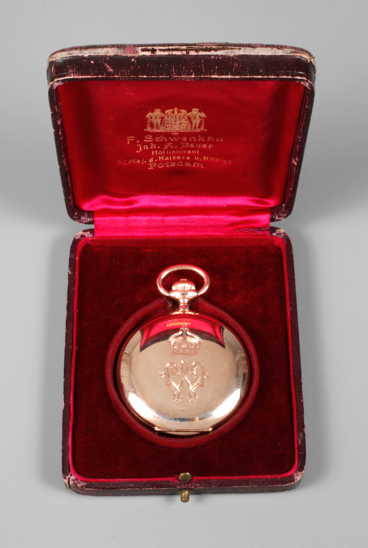 Taschenuhr als Geschenk von Kaiser Wilhelm II.