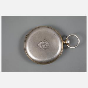 Schlüsseluhr Silber