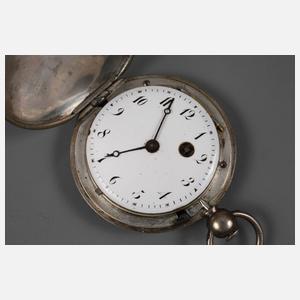 Spindeltaschenuhr Silber