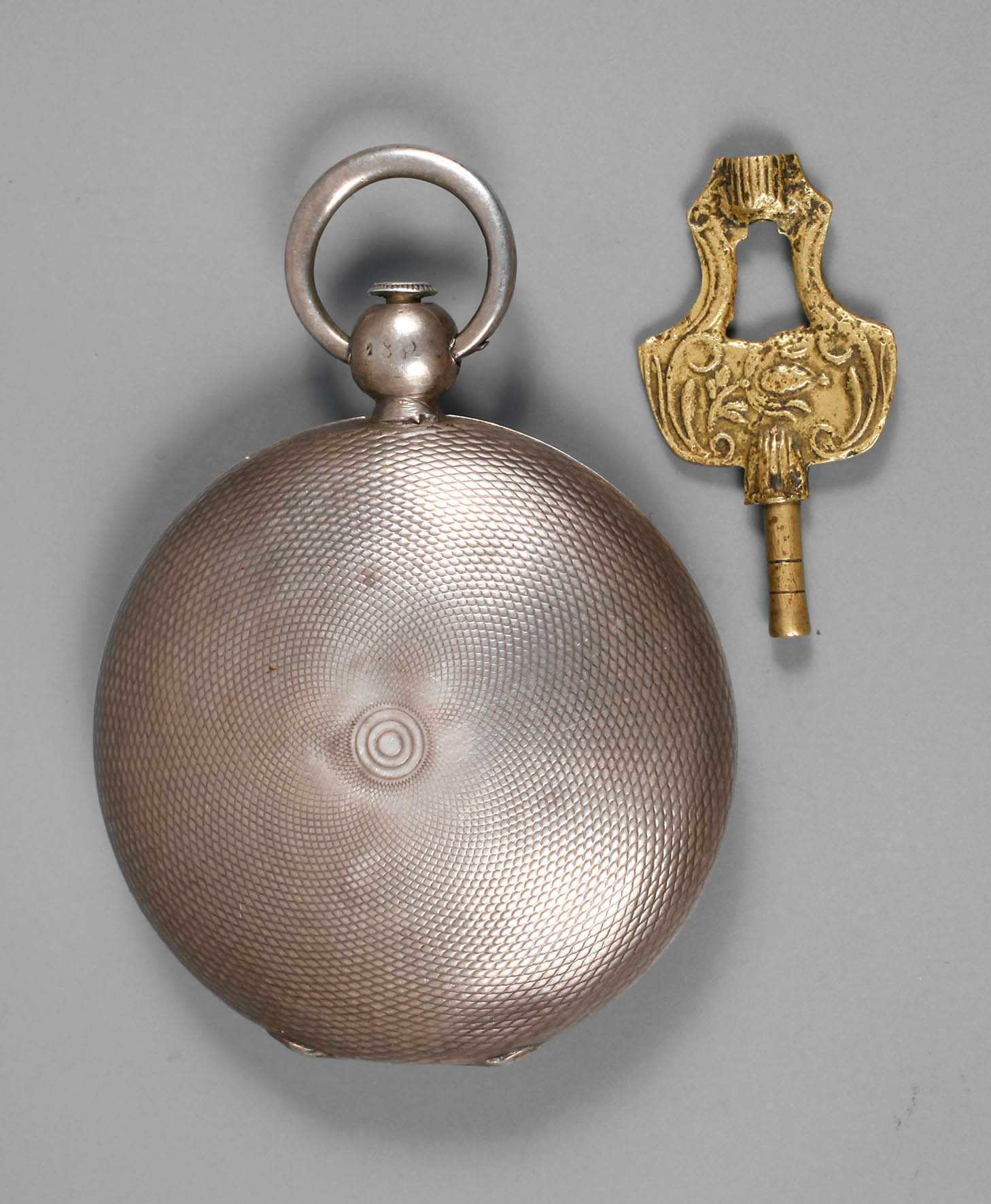 Spindeltaschenuhr Silber