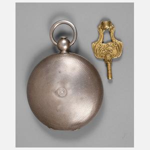 Spindeltaschenuhr Silber