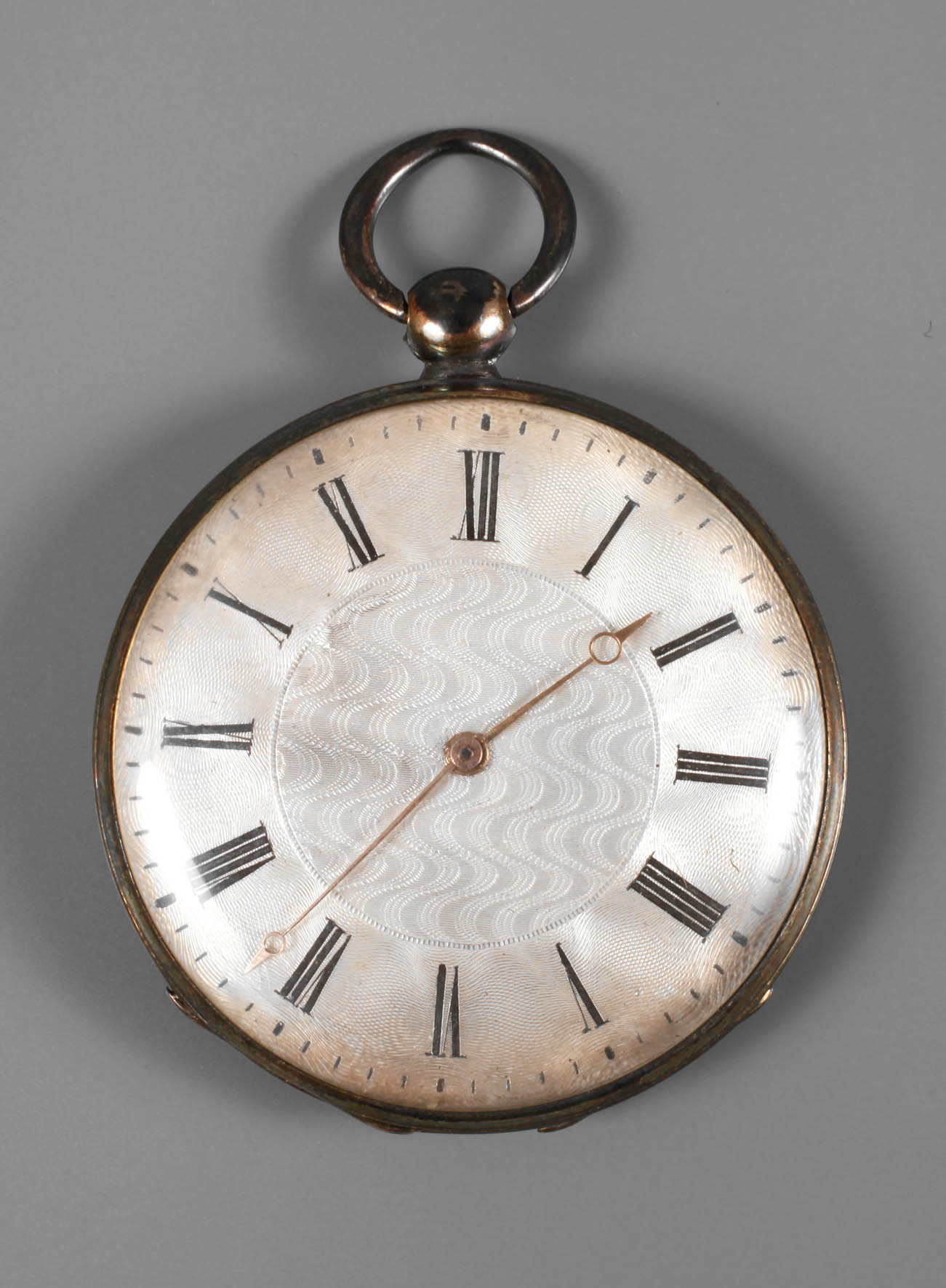 Zylindertaschenuhr Silber