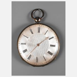 Zylindertaschenuhr Silber