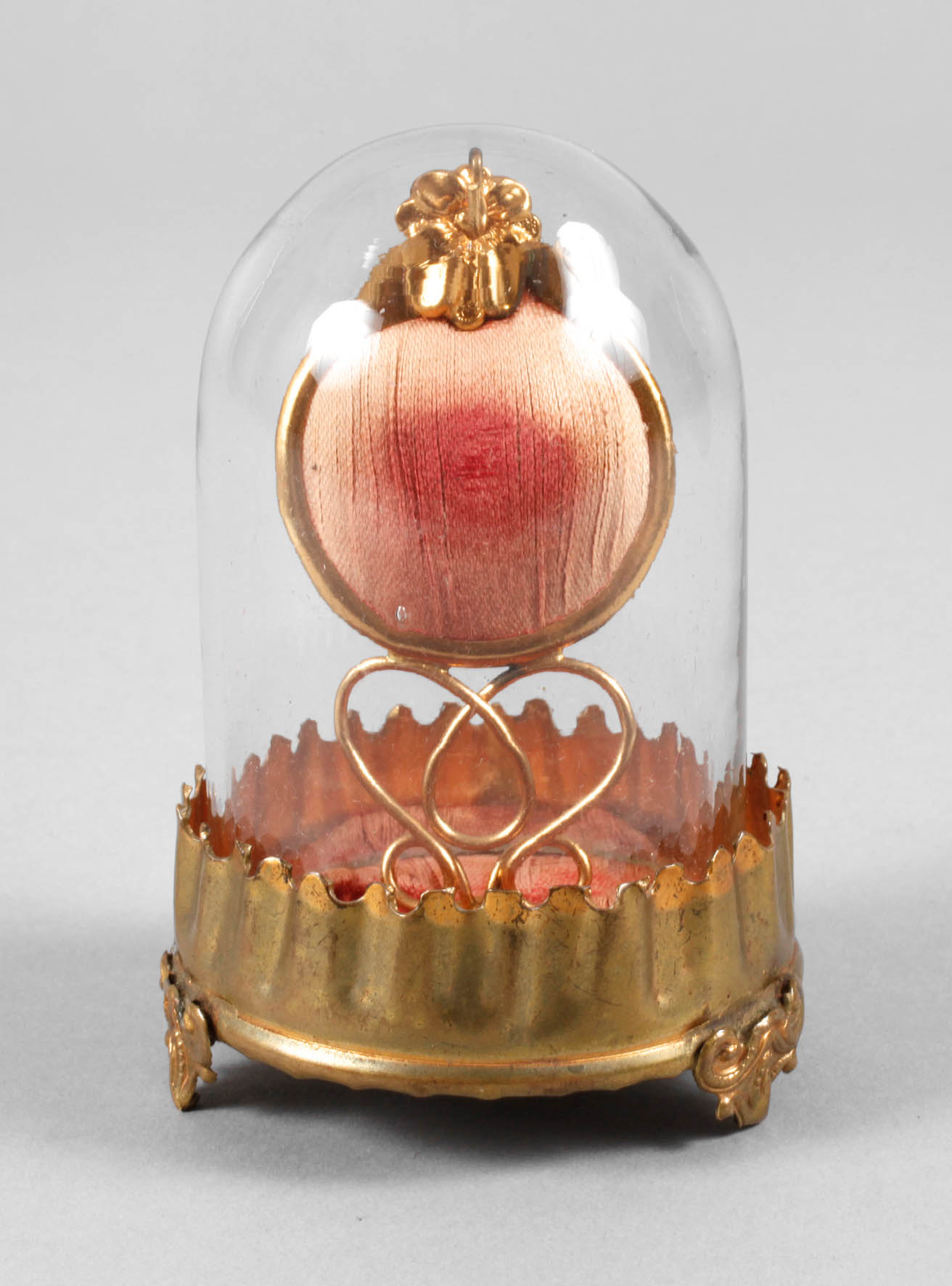 Uhrenständer mit Glassturz