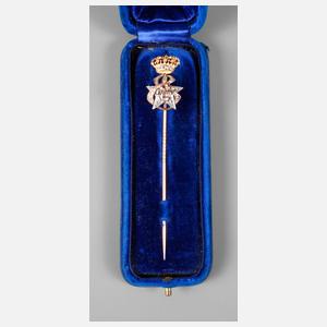Geschenknadel mit Erzherzogskrone und Diamantbesatz