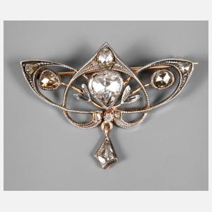 Anstecknadel mit Diamantbesatz