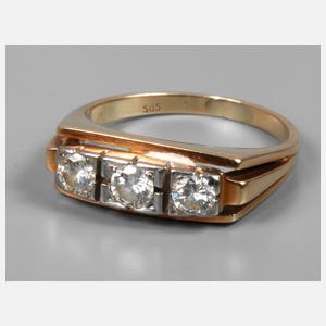 Damenring mit Brillantbesatz ca. 0,55 ct
