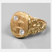 Herrenring mit Brillanten111