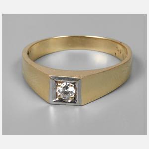 Herrenring mit Brillant