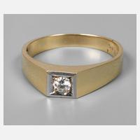 Herrenring mit Brillant111