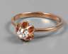 Solitärring in Rotgold