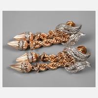 Paar Ohrhänger mit Diamantbesatz111