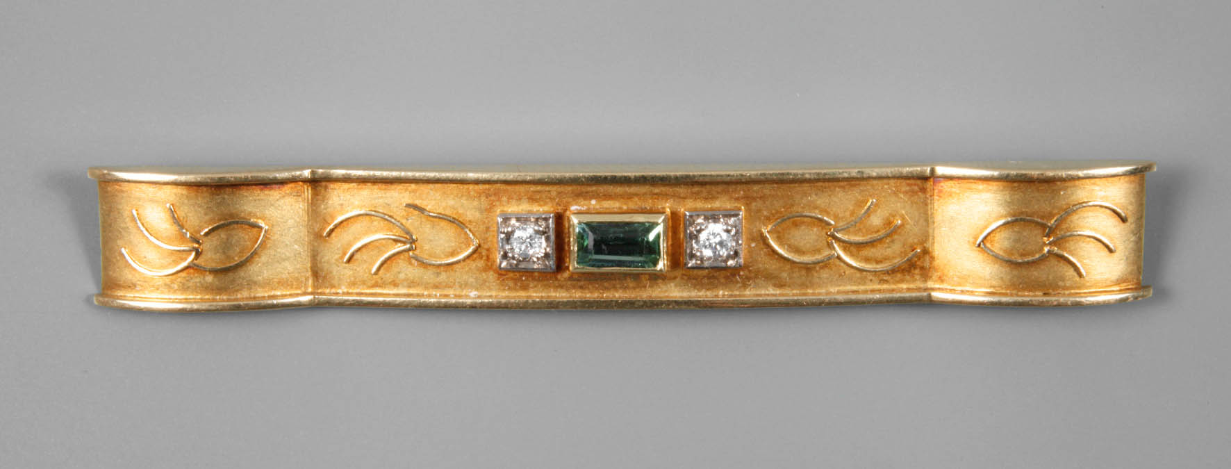 Anstecknadel mit Brillanten und Turmalin