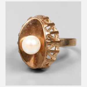 Damenring mit Perle