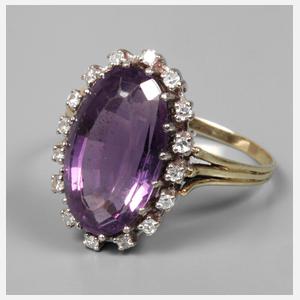 Amethystring mit Brillanten