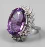 Damenring mit Amethyst und Brillanten