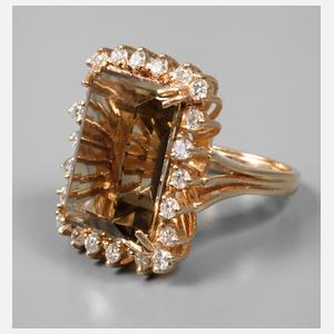 Damenring mit Citrin