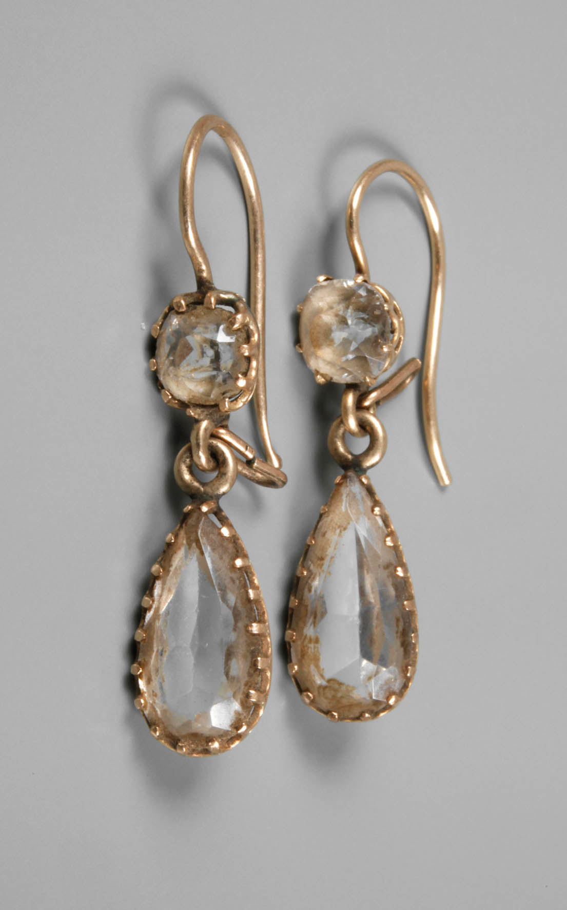 Paar Ohrhänger mit Bergkristall