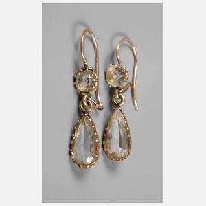 Paar Ohrhänger mit Bergkristall