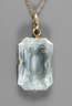 Anhänger mit Aquamarin an Kette