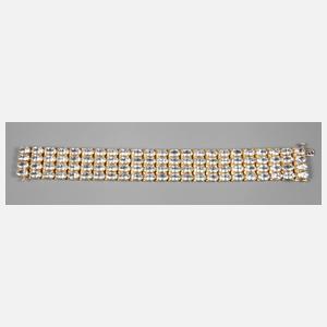 Armband mit Aquamarinbesatz