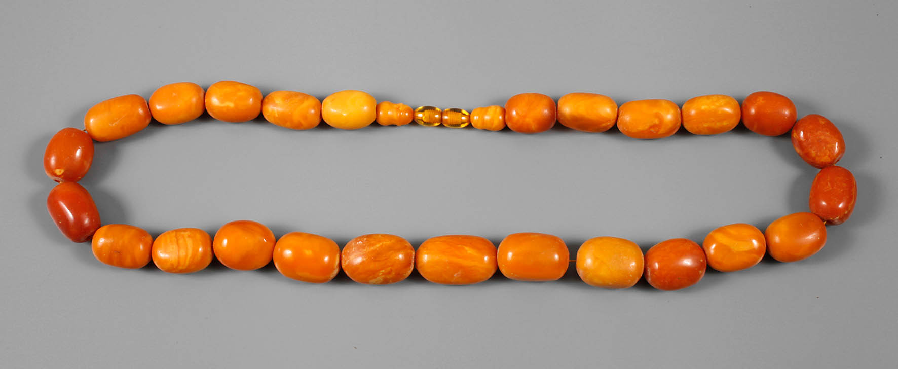 Großes Bernsteincollier Butterscotch