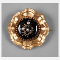 Brosche Schaumgold111